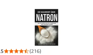 Buchcover "Die Wahrheit über Natron" mit Löffel voller Natron. Erfahren Sie mehr über die Natron Bad Wirkung und Anwendung.