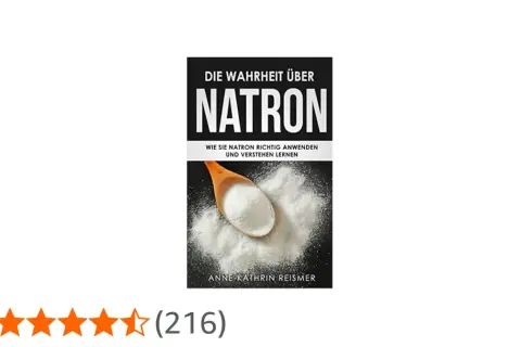 Buchcover "Die Wahrheit über Natron" mit Löffel voller Natron. Erfahren Sie mehr über die Natron Bad Wirkung und Anwendung.