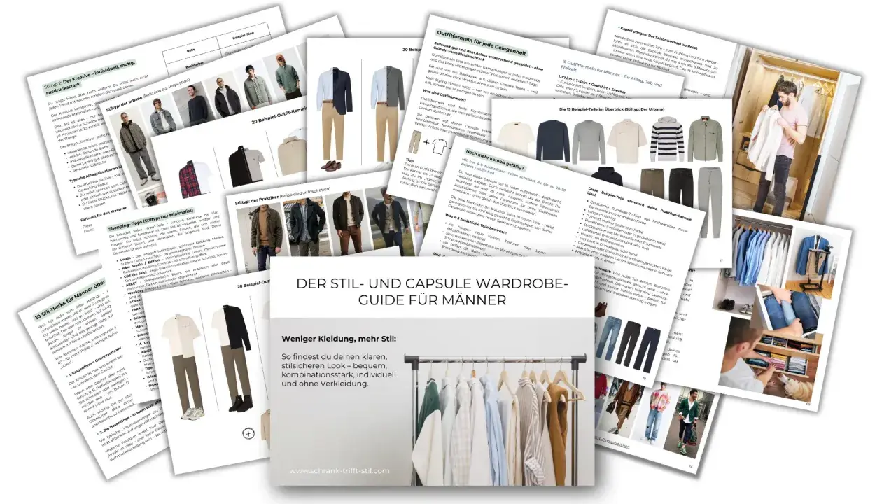 Was ist Capsule Wardrobe? Ein Guide für Männer, der zeigt, wie man mit wenigen Teilen viele Outfits kreiert.