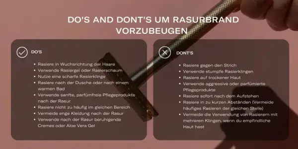 Tipps für die Rasur im Intimbereich bei Frauen: Rasiere in Wuchsrichtung, nutze scharfe Klingen & Pflegeprodukte. Vermeide Rasurbrand.